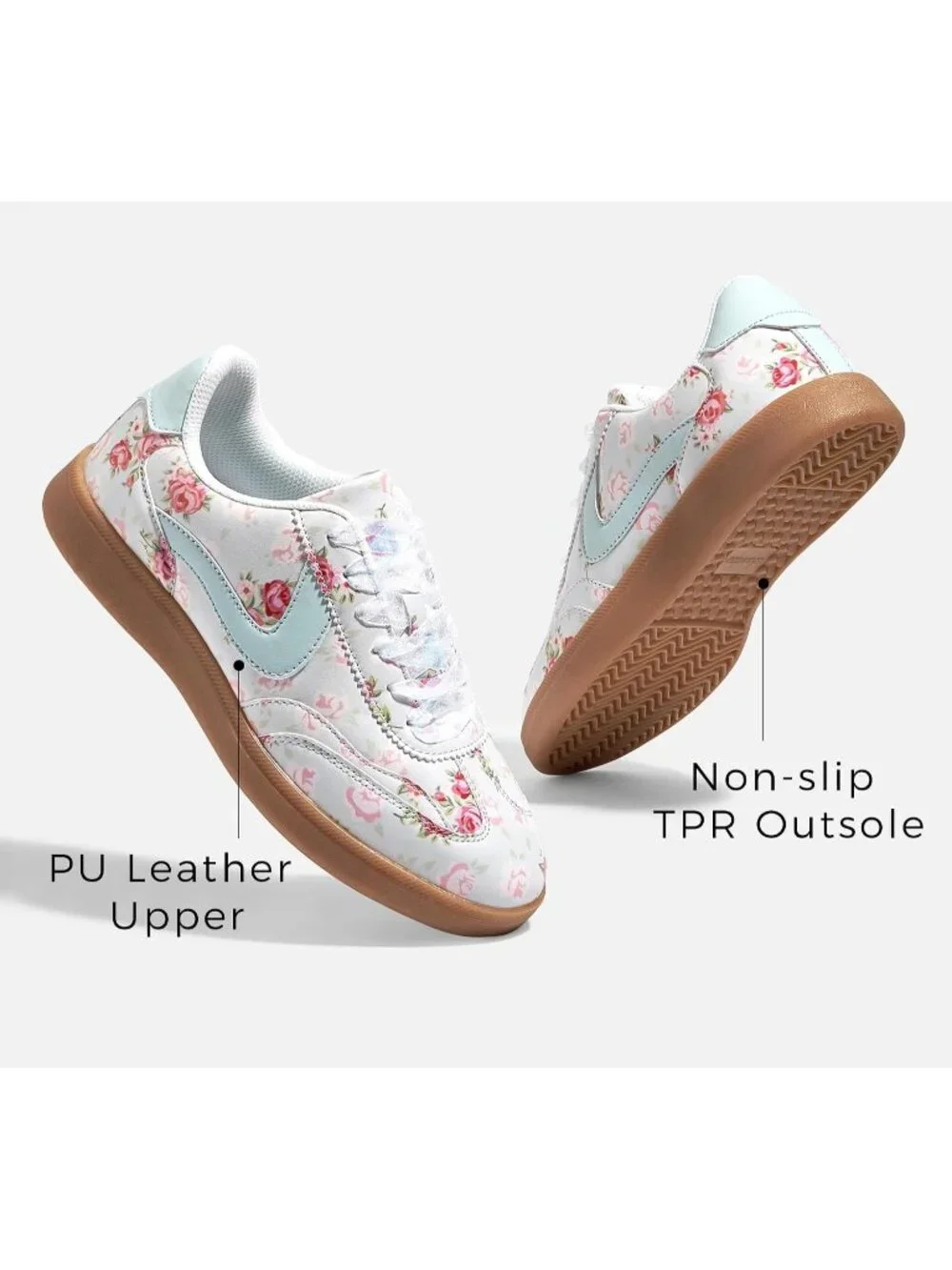 Women's Cyan Classic Fashion Casual Skate No Slip Lace Up Walking Sneaker Shoes